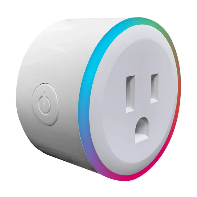 brookstone-smart-color-changing-plug-wi-fi-controlled-with-app-and-alexa-compati image 1