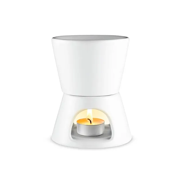 brookstone-2-in-1-tea-light-ceramic-diffuser-and-wax-warmer-eucalyptus-spearmint image 1