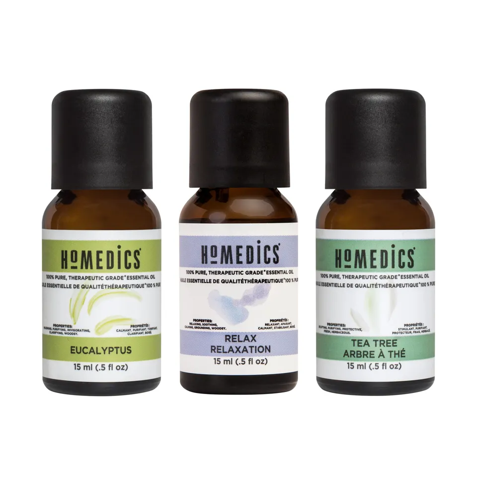 homedics-clarify-and-relax-essential-oil-trio-3-x-15-ml-eucalyptus-tea-tree-and- image 1