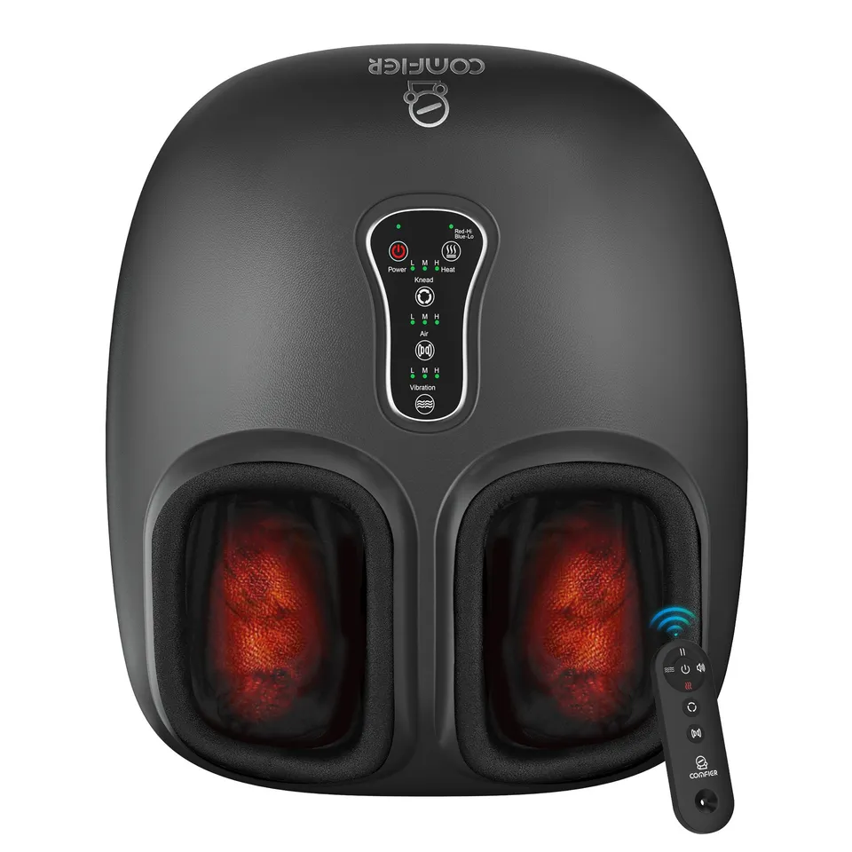 comfier-5212rc-shiatsu-foot-massager-with-remote-control-heat-compression-vibrat image 1