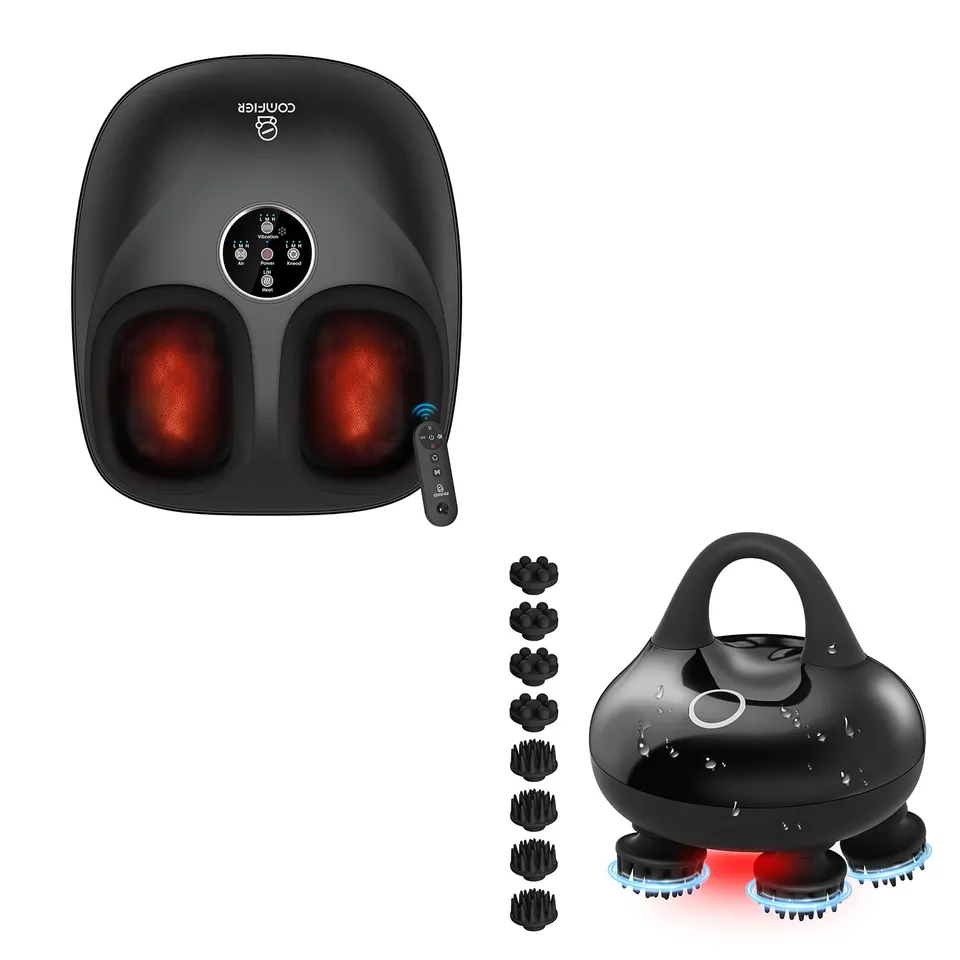 comfier-upgraded-shiatsu-foot-massager-with-remote-scalp-massager image 1