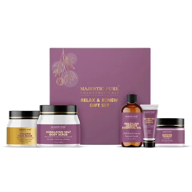 majestic-pure-relax-renew-gift-set-pack-of-5-body-care-skincare-aromatherapy-hom image 1