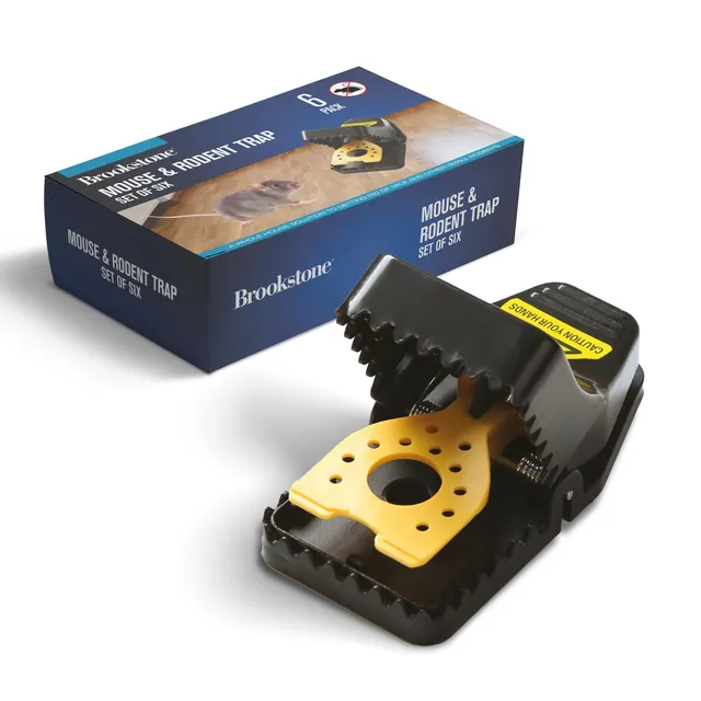 brookstone-mouse-rodent-trap-set-of-6-for-indoor-and-outdoor-use image 1