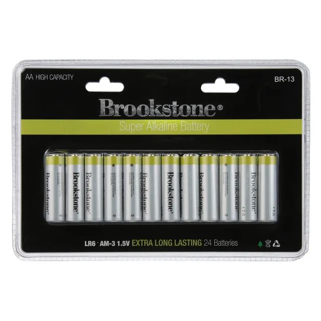 brookstone-aa-24-pack-super-alkaline-batteries-long-lasting-power-for-household- image 1