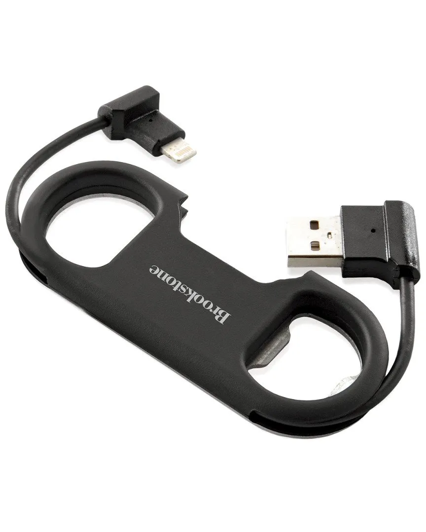 brookstone-usb-cable-bottle-opener-keychain-micro-usb-charging-cable-with-built- image 1