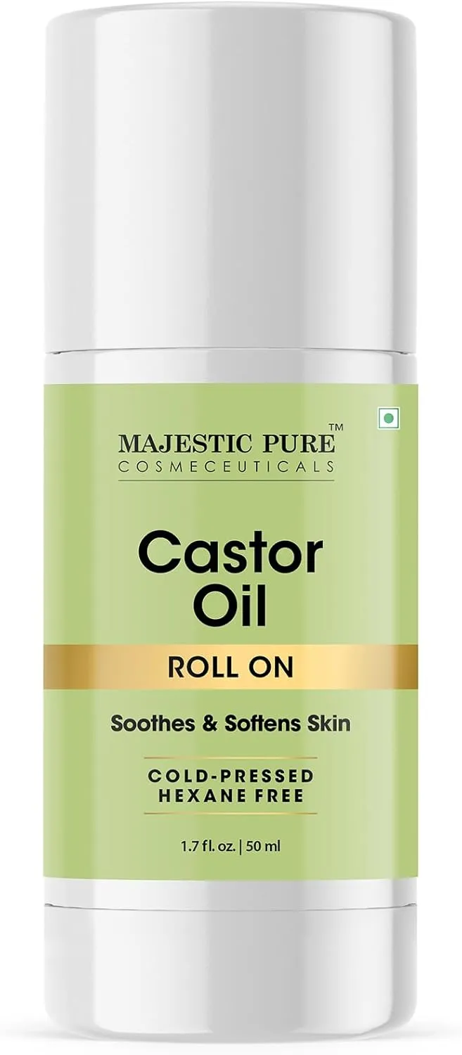 majestic-pure-organic-castor-oil-roll-on-1-7-fl-oz-for-lashes-brows-scalp-mess-f image 1
