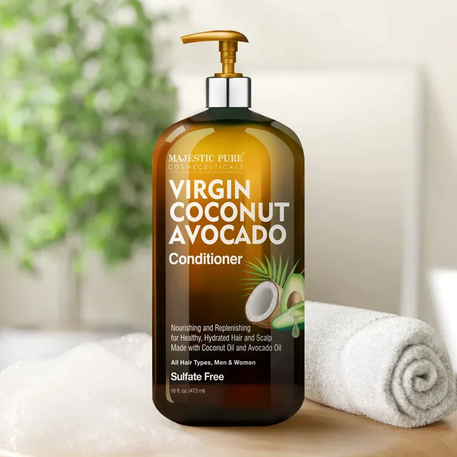 majestic-pure-coconut-avocado-conditioner-16-fl-oz-moisture-restoring-conditione image 1