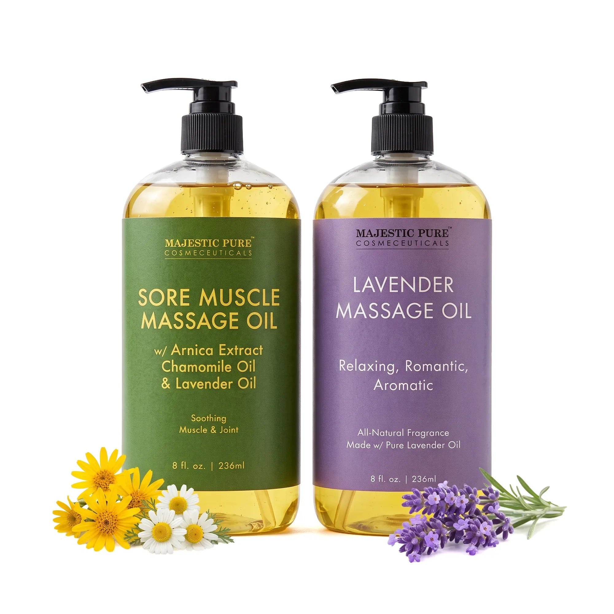 majestic-pure-recovery-and-romance-set-sore-muscle-lavender-massage-oils image 1