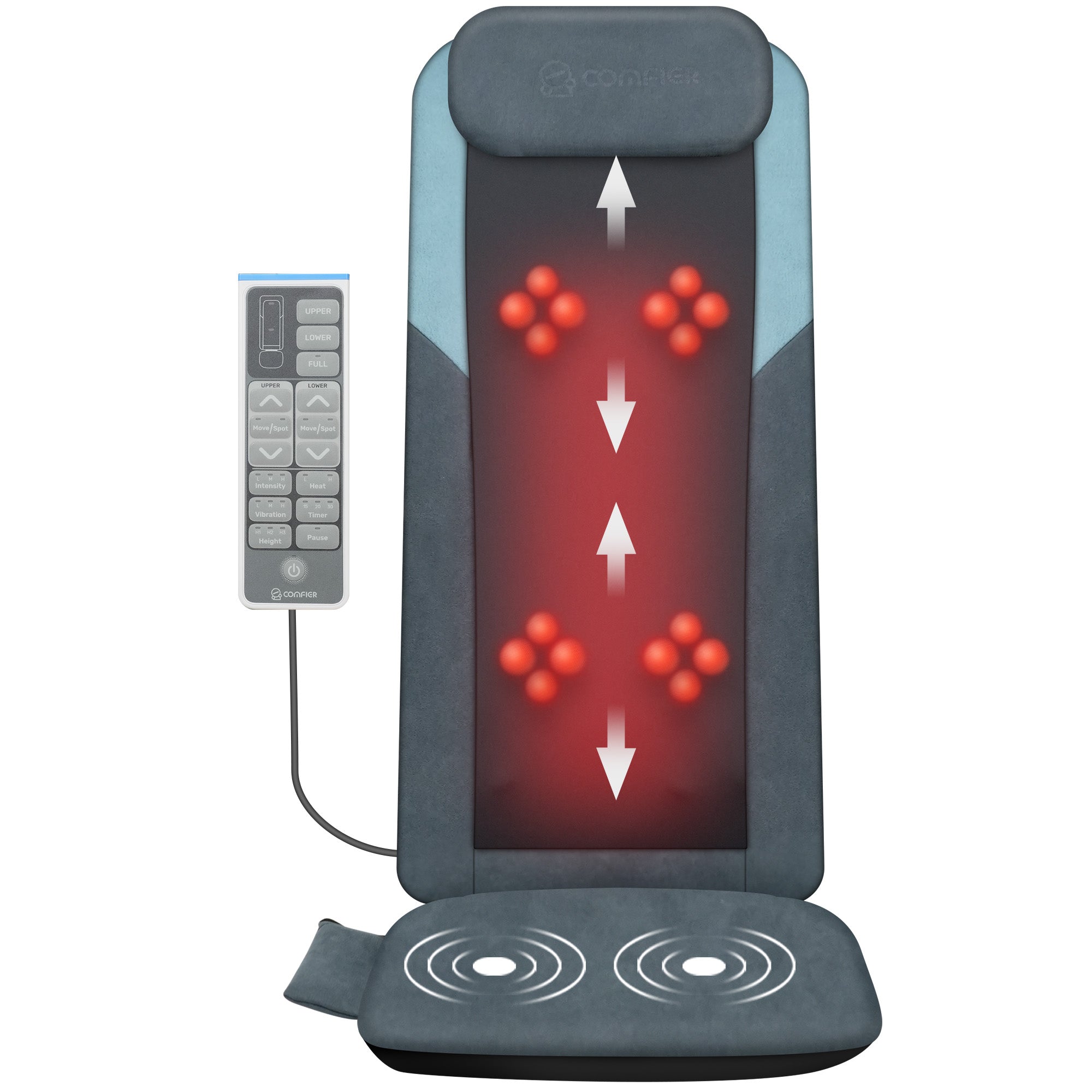 comfier-2420-long-track-dual-3d-rollers-shiatsu-back-massager-with-heat image 1