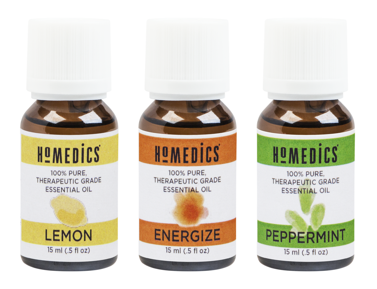 homedics-uplift-and-energize-essential-oil-trio-peppermint-lemon-and-energize-bl image 1