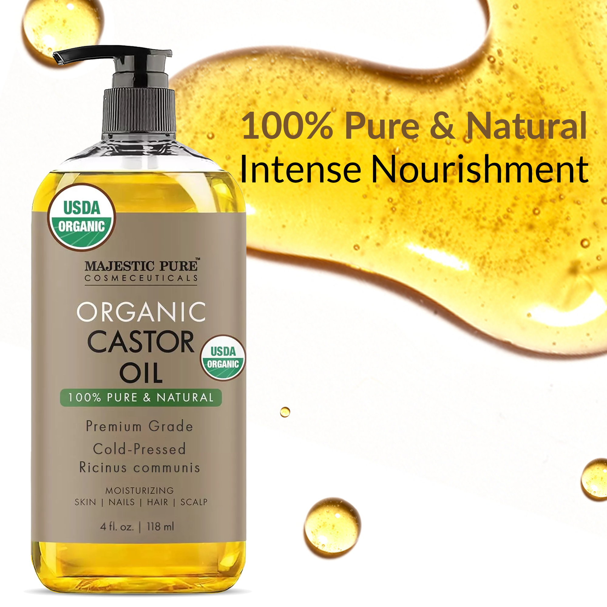 majestic-pure-usda-organic-castor-oil-4-fl-oz-cold-pressed-carrier-oil-for-hair- image 4