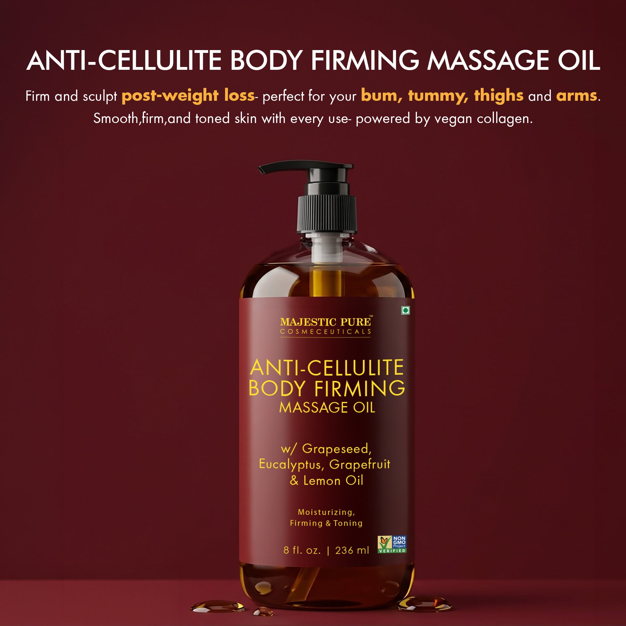 majestic-pure-anti-cellulite-body-firming-massage-oil-8-fl-oz image 2