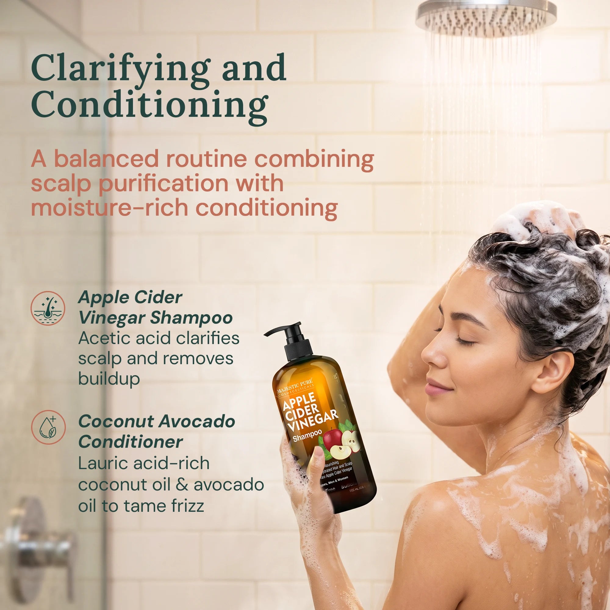majestic-pure-apple-cider-vinegar-shampoo-coconut-avocado-conditioner-set-16-fl- image 2