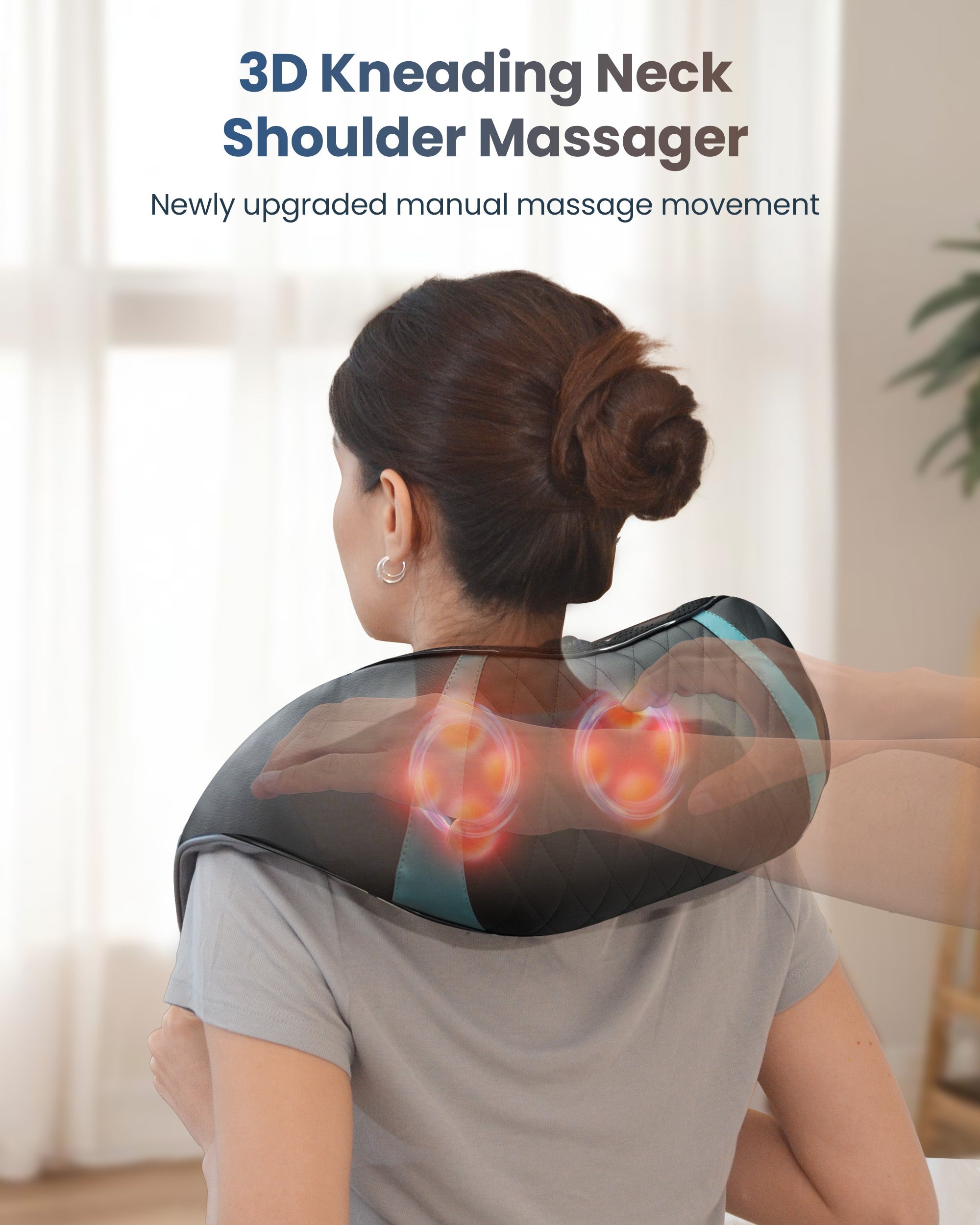 comfier-6505-cordless-neck-massager-with-deep-tissue-kneading-and-heat image 2