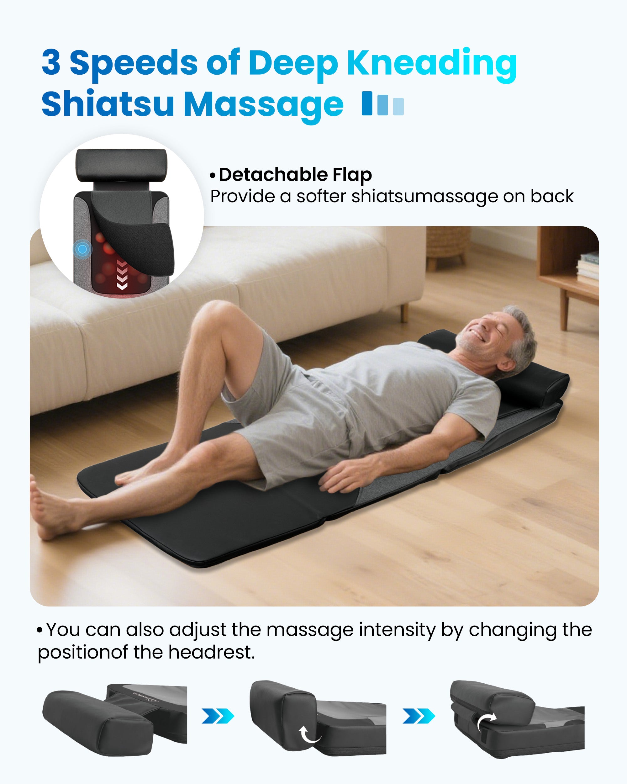 comfier-cf-3407-full-body-shiatsu-massage-mat-with-heat image 3