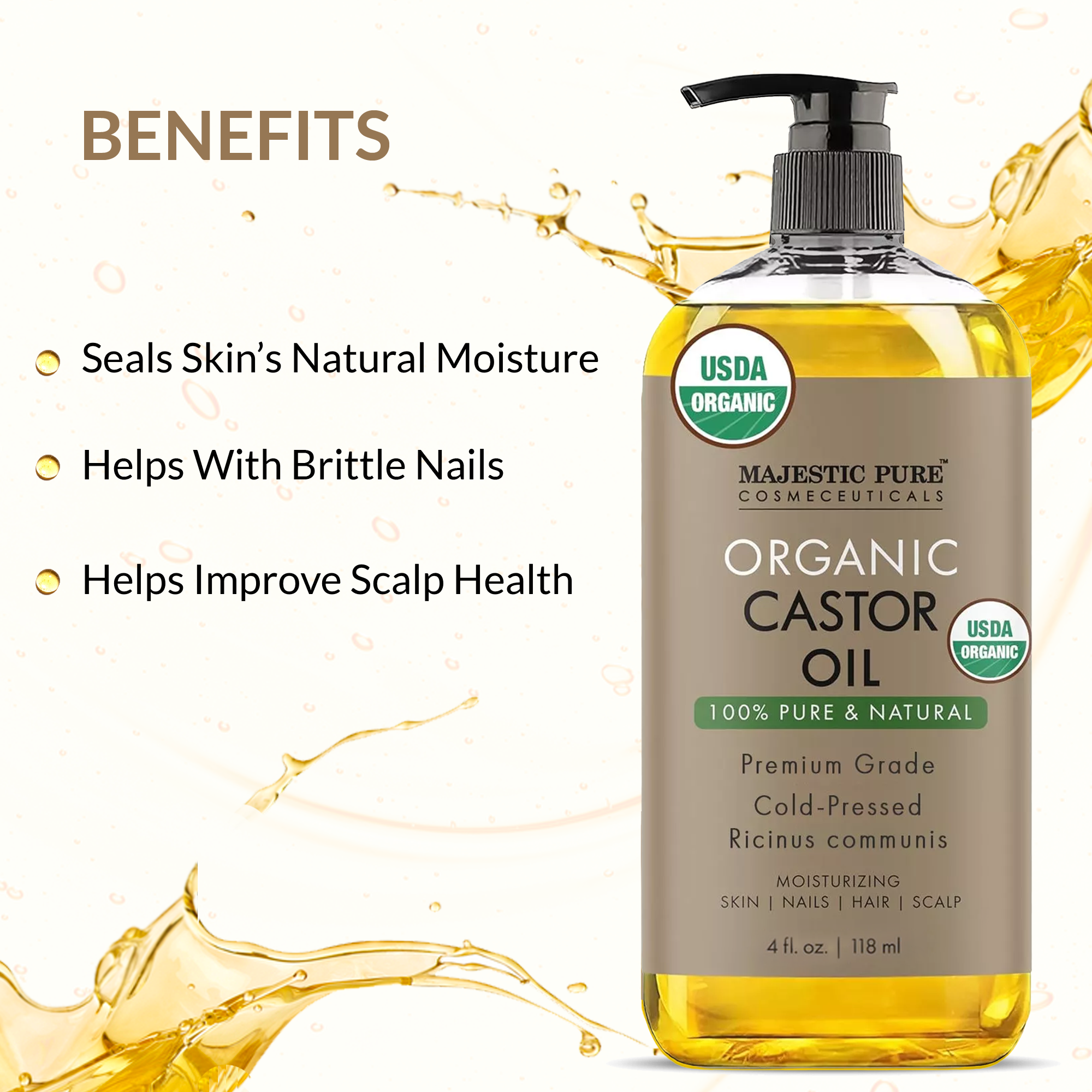 majestic-pure-organic-castor-oil-100-pure-natural-hair-and-skin-oil-4-fl-oz image 2