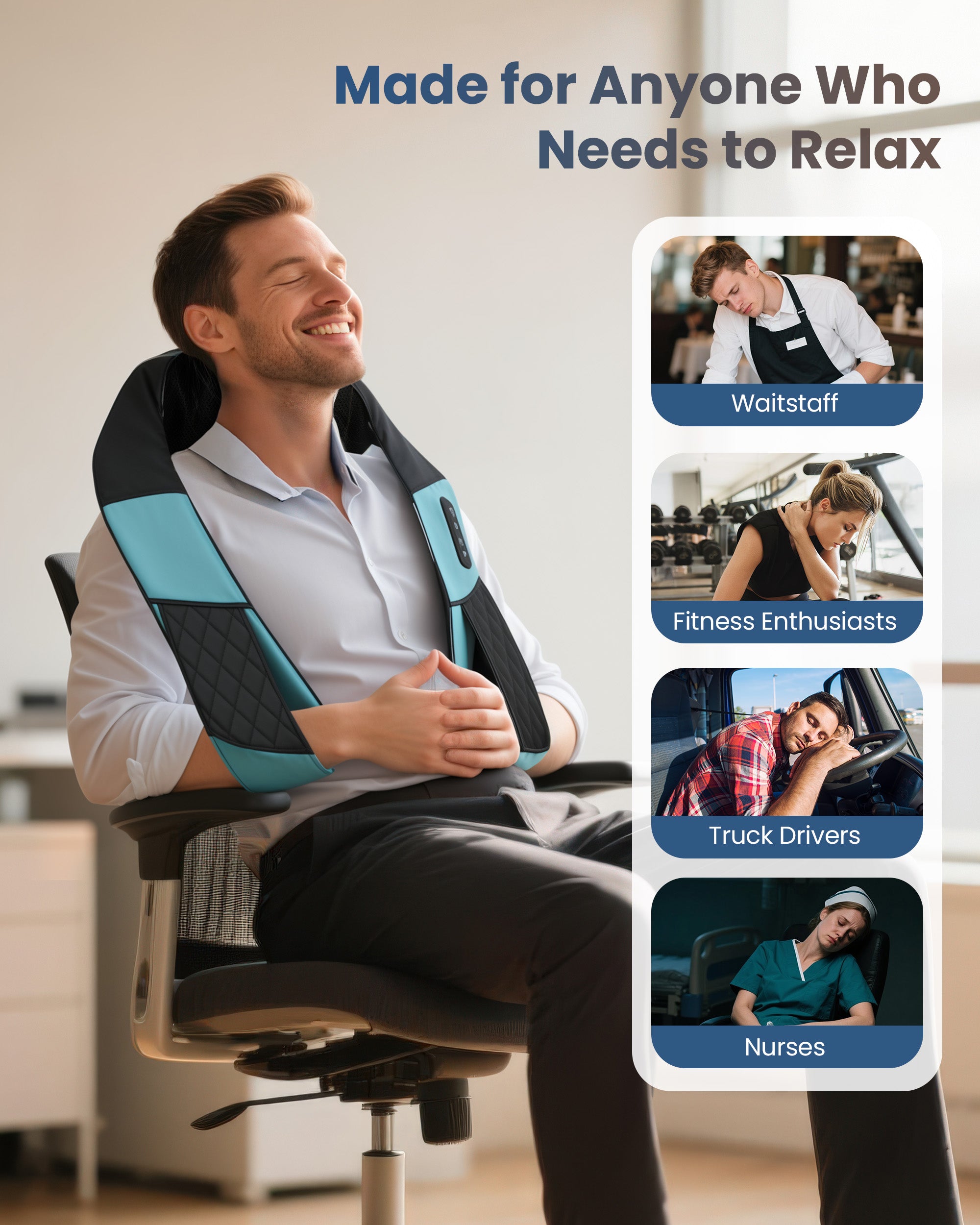 comfier-6505-cordless-neck-massager-with-deep-tissue-kneading-and-heat image 3