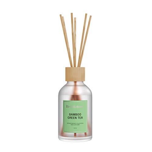 brookstone-essential-oils-reed-diffuser-set-180-ml-bamboo-green-tea-fragrance-8- image 5