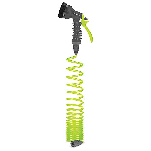 brookstone-25-ft-coil-hose-with-multiple-function-nozzle-9-spray-settings-memory image 8