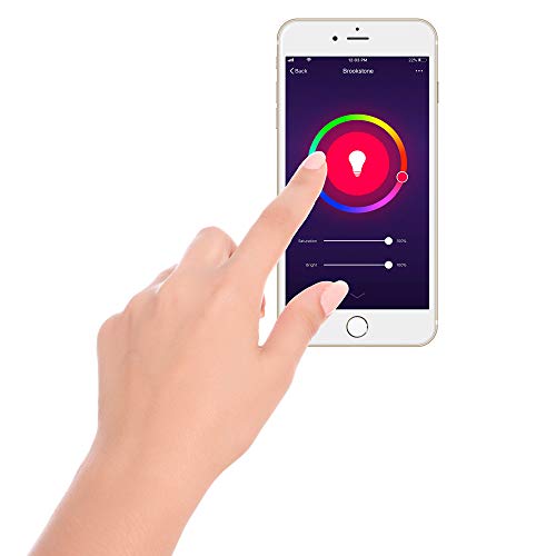 brookstone-smart-color-and-white-bulb-wi-fi-enabled-color-changing-light-bulb image 7