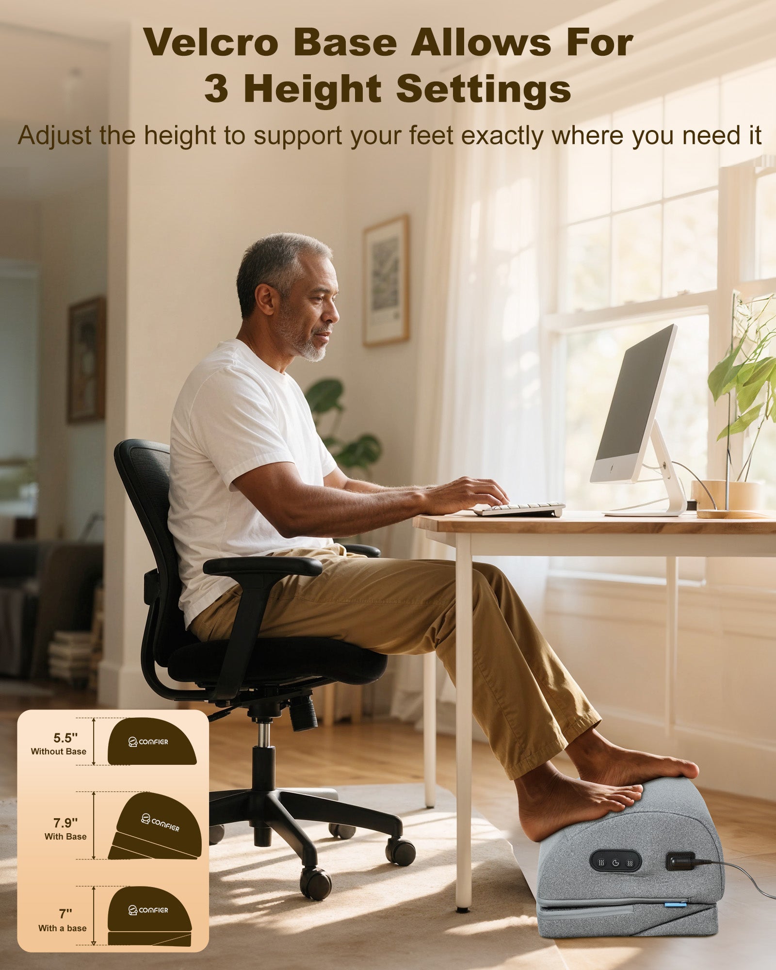 comfier-5420-foot-rest-under-desk-ergonomic-heated-footrest-with-adjustable-heig image 4