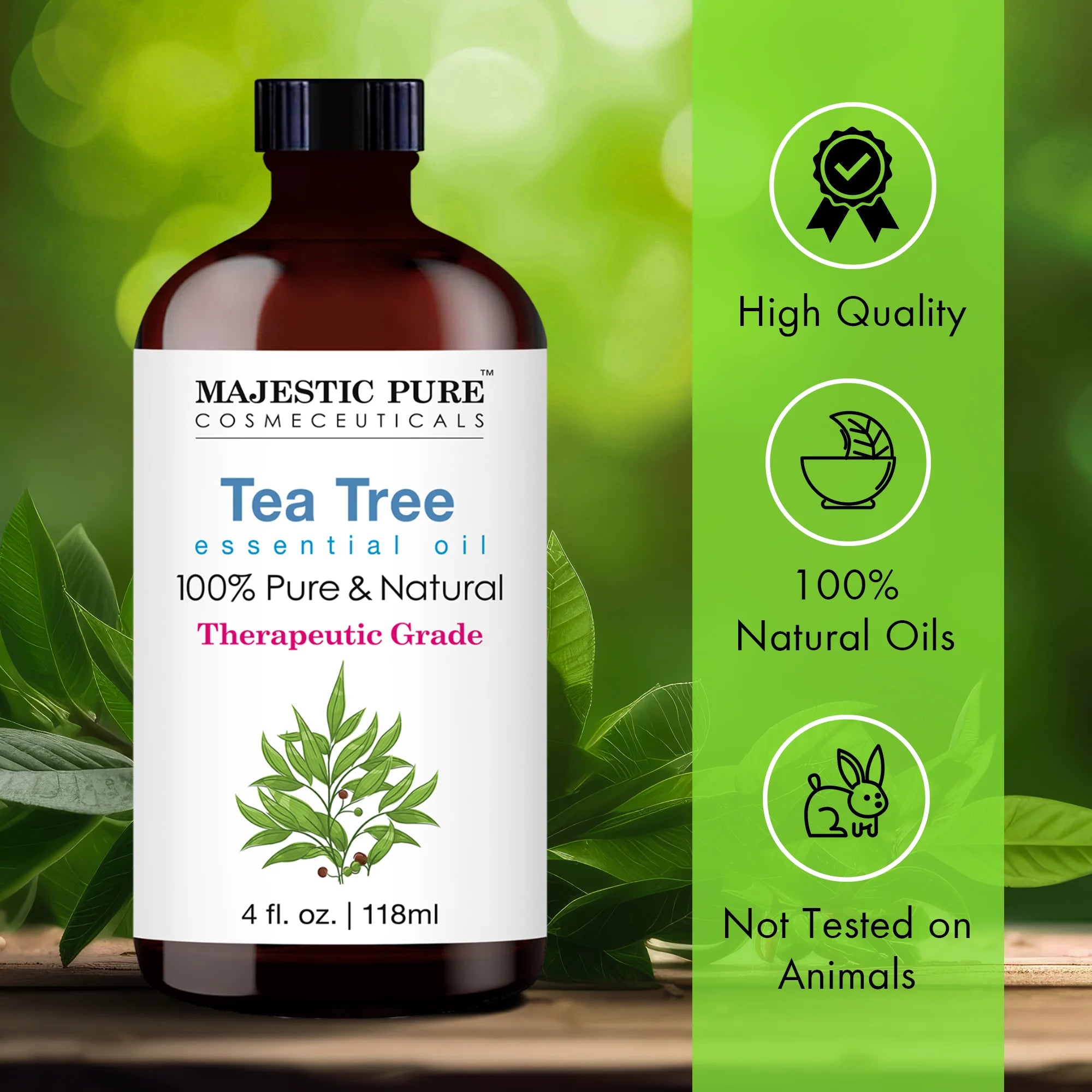 majestic-pure-tea-tree-essential-oil-100-pure-and-natural-4-fl-oz-for-acne-dandr image 2