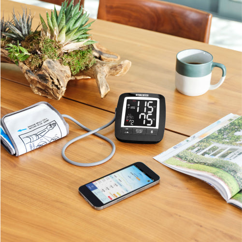homedics-premium-arm-blood-pressure-monitor-smart-measure-technology-bluetooth-c image 4