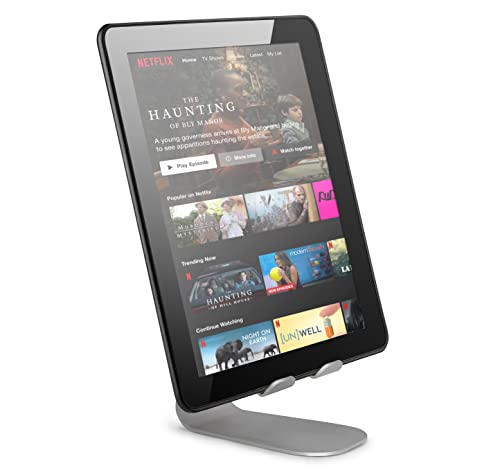 brookstone-adjustable-tablet-stand-minimalist-metal-desktop-holder-silicone-grip image 8