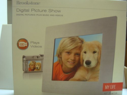 brookstone-digital-picture-show-10-inch-digital-photo-frame-with-video-music-and image 4