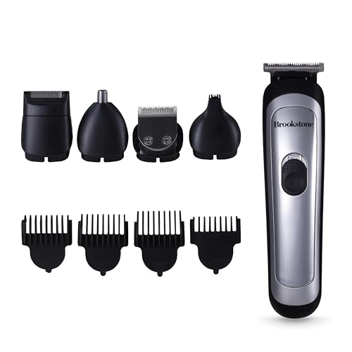 brookstone-hair-beard-trimmer-kit-14-piece-precision-grooming-set-for-hair-beard image 7