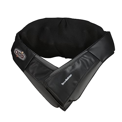brookstone-shiatsu-neck-massager-with-heat-deep-kneading-adjustable-speed-portab image 8