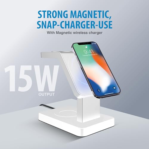 brookstone-3-in-1-wireless-charging-station-for-magsafe-with-18w-wall-charger-us image 8