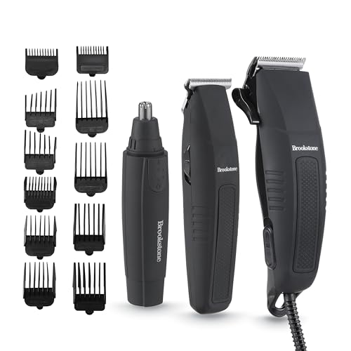 brookstone-grooming-combo-kit-all-in-one-beard-hair-and-body-trimmer-set-with-du image 8