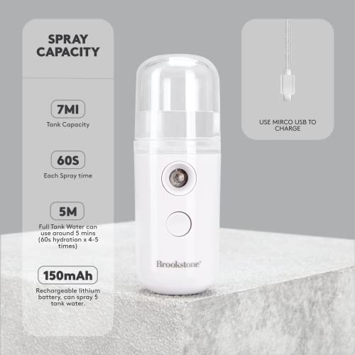 brookstone-portable-nano-facial-mister-usb-rechargeable-cool-mist-sprayer-with-3 image 8