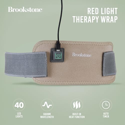 brookstone-40-lights-therapy-wrap-infrared-red-light-pain-relief-pad-cordless-re image 8