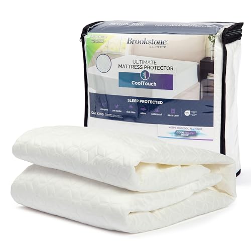 brookstone-ultimate-mattress-protector-with-cool-touch-premium-polyester-and-pol image 6