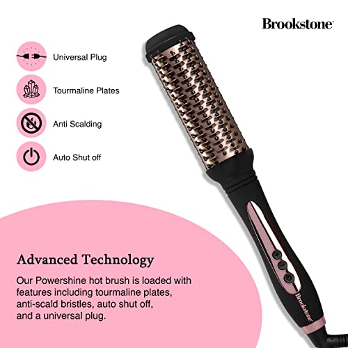 brookstone-powershine-pro-hot-brush-professional-grade-hair-dryer-brush-with-ant image 8