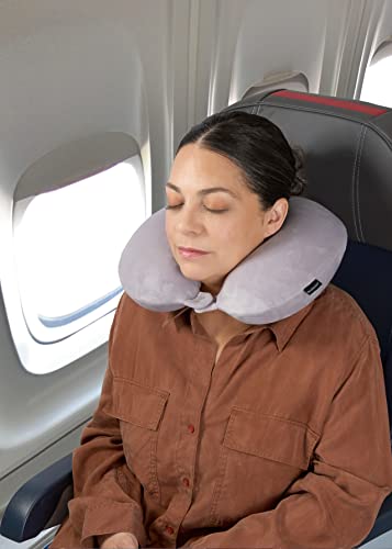 brookstone-travel-neck-pillow-lightweight-fleece-casing-extra-comfort-memory-foa image 7