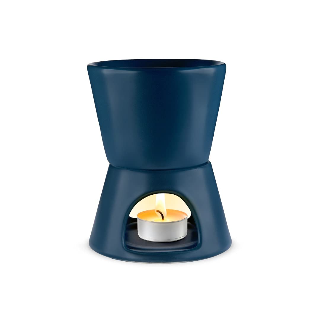 brookstone-2-in-1-tea-light-ceramic-diffuser-and-wax-warmer-ceramic-aromatherapy image 1