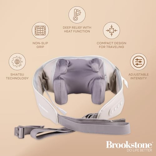 brookstone-cordless-trapezius-shiatsu-massager-with-heat-deep-kneading-neck-shou image 8