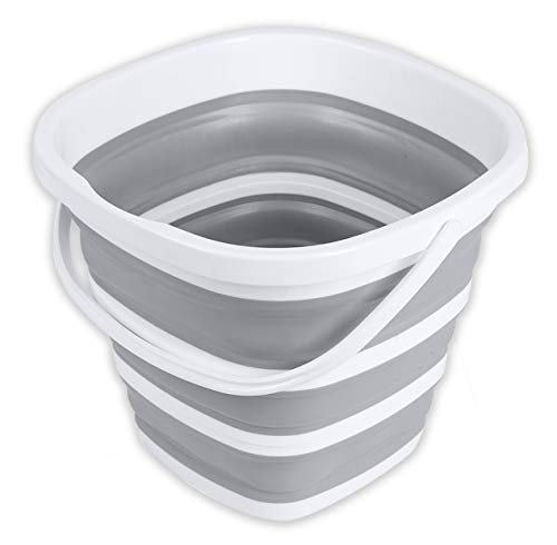 brookstone-collapsible-bucket-foldable-cleaning-bucket-with-handle-2-6-gal-10l-s image 7