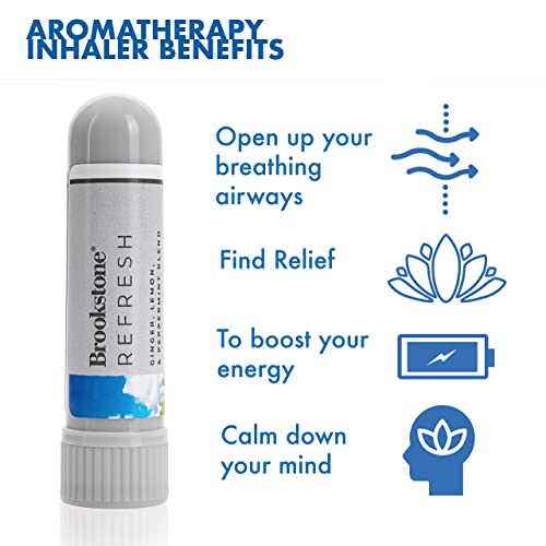 brookstone-aromatherapy-inhaler-refresh-6-pack-essential-oil-nasal-inhalers-for- image 3