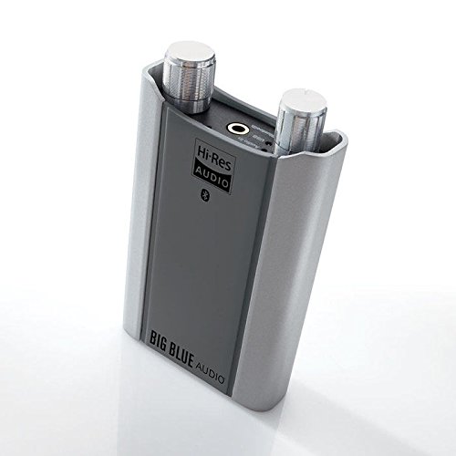 brookstone-big-blue-bluetooth-amplifier-portable-sound-enhancer-for-headphones image 1