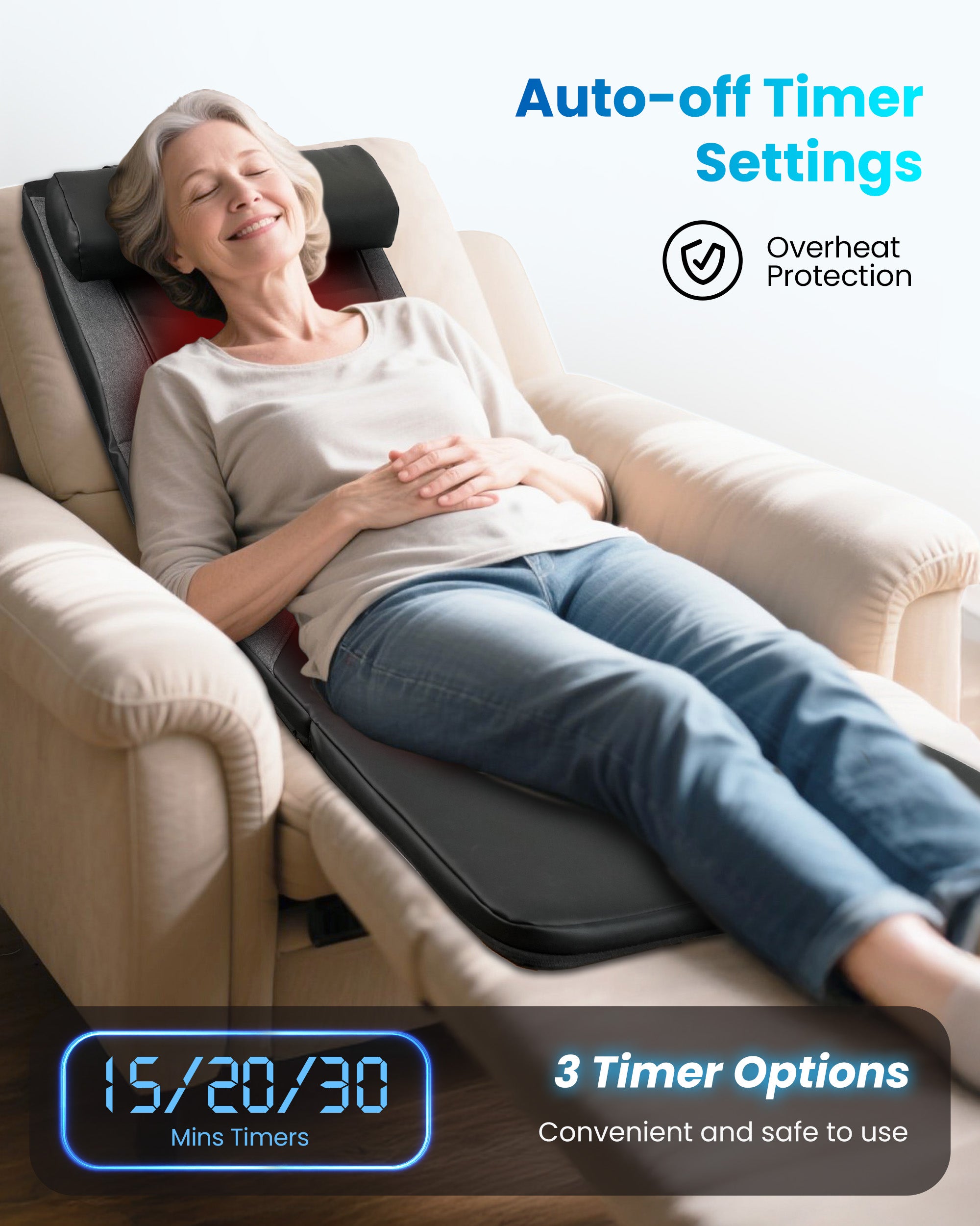 comfier-cf-3407-full-body-shiatsu-massage-mat-with-heat image 6