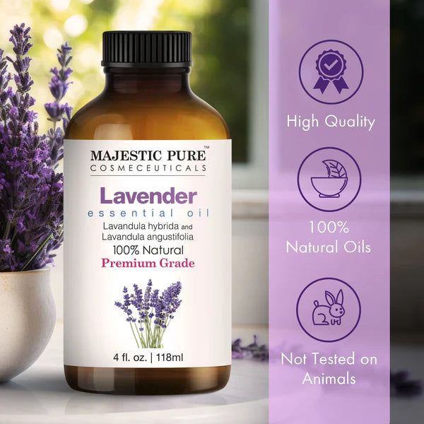 majestic-pure-lavender-essential-oil-peppermint-essential-oil-duo-2-pack-for-rel image 2