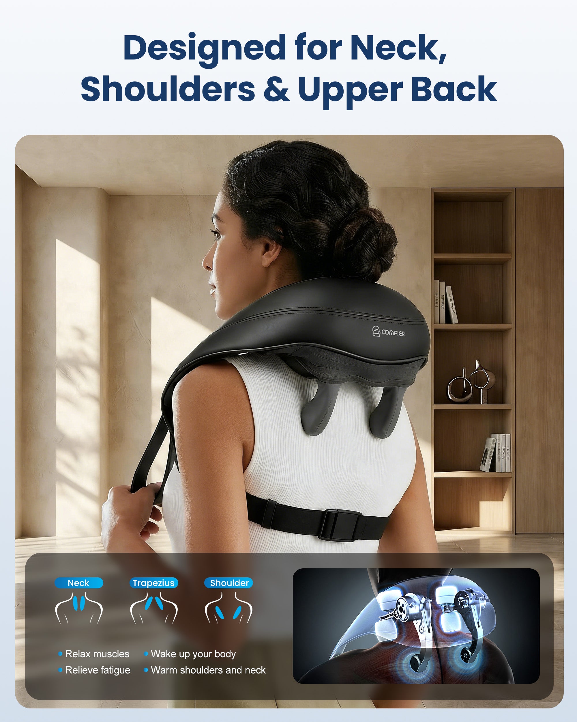comfier-6811-cordless-neck-massager-with-heat-and-4d-shiatsu image 6