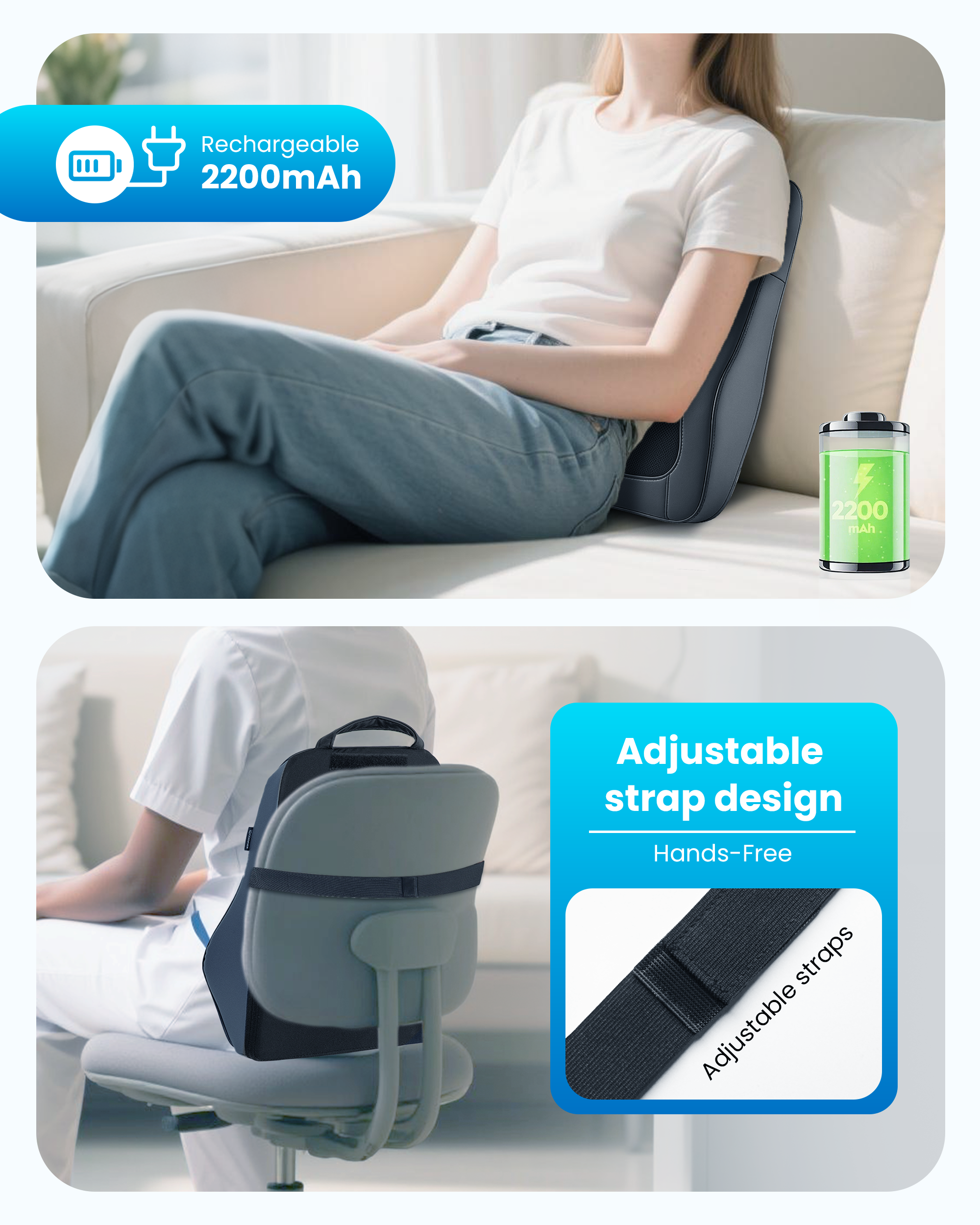 comfier-cordless-3d-shiatsu-deep-kneading-back-massager-for-back-neck-pain-relie image 6
