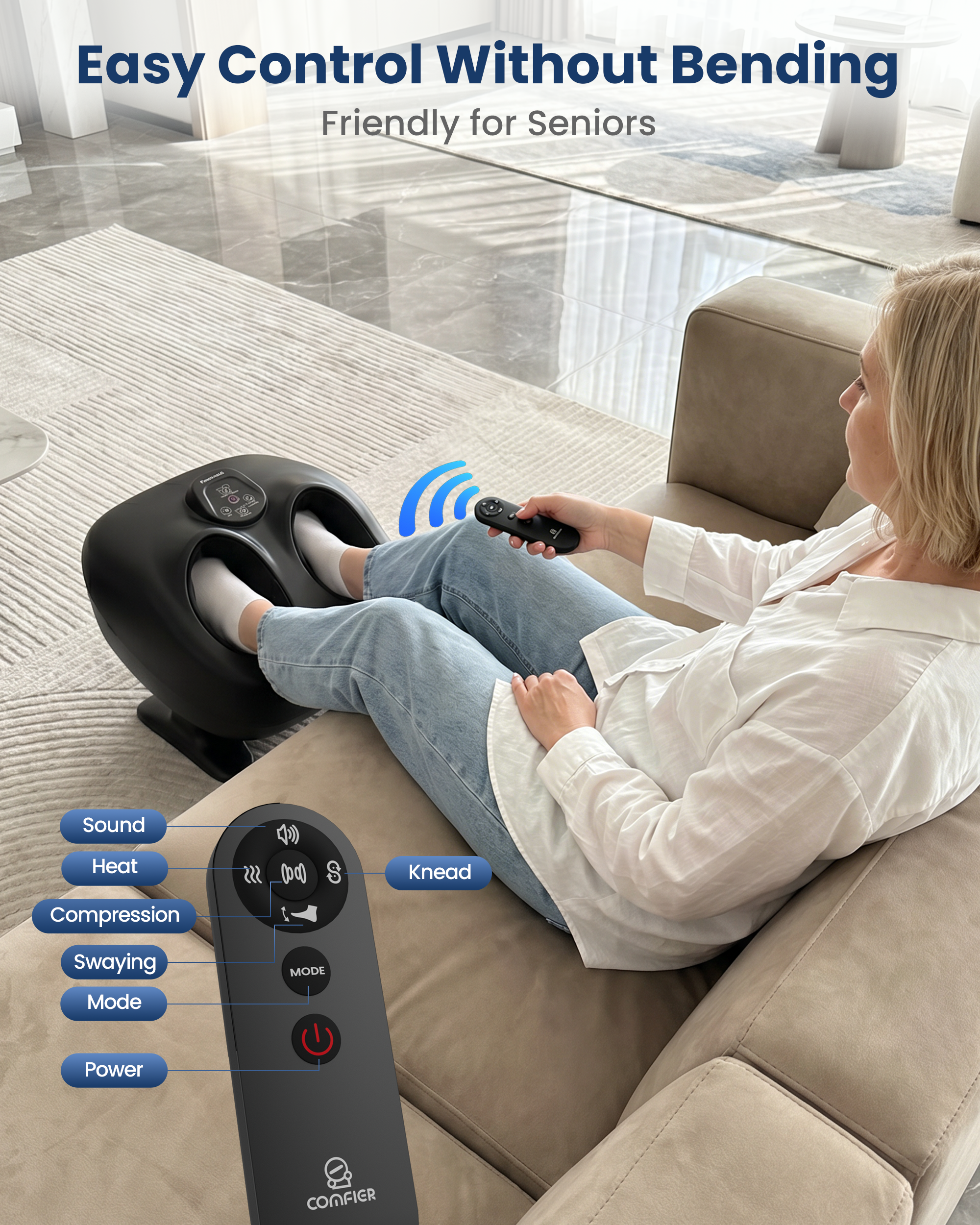 comfier-4-in-1-swaying-foot-massager-with-heat-compression-model-5542 image 6