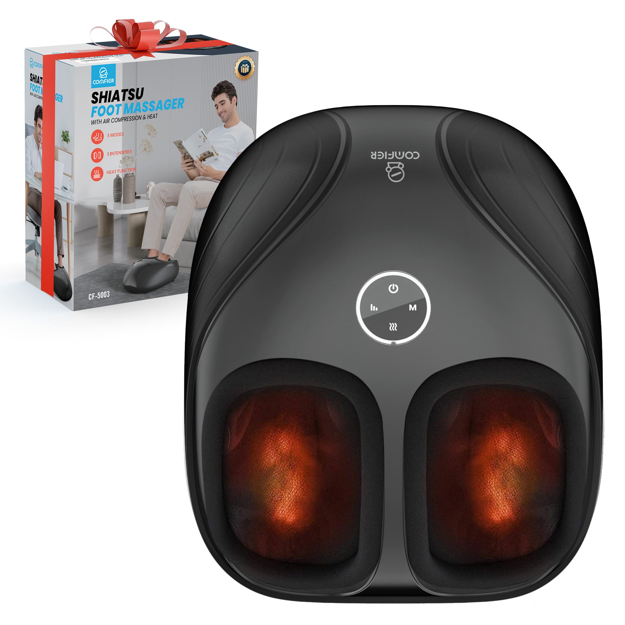 comfier-5003-heated-shiatsu-foot-massager-with-rolling-and-kneading image 1