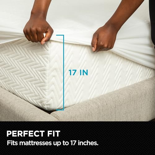 brookstone-ultimate-mattress-protector-with-cool-touch-premium-polyester-and-pol image 7